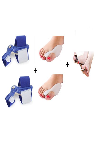 başarı ortopedi Silicone Roller Finger Liner and Bone Bunion Corrector - Hallux Set