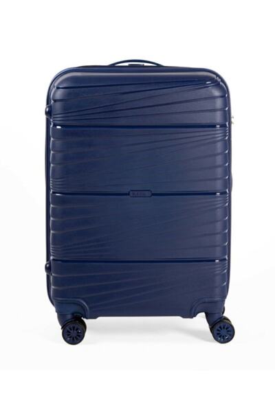 Laguna Kırılmaz Silikon Valiz Büyük Boy Lacivert