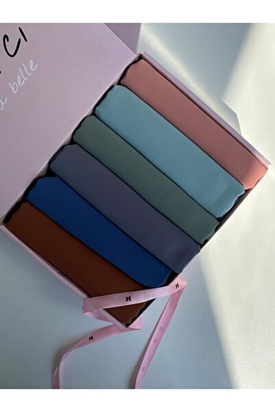 hijabchi مجموعة من 6 شالات مستوردة من حرير المدينة المنورة وشالات الهدايا Soi...