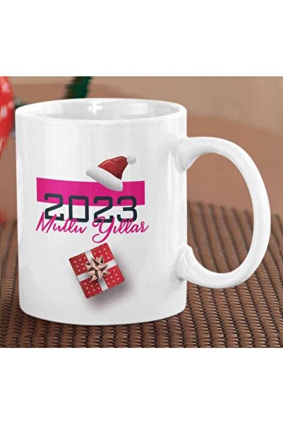 ART HEDİYE 2023 Happy Birthday Gift Package Hat Two Side Printed Mug Cup