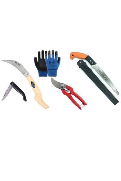 Aslan Set de unelte de mână pentru grădinărit cu husă, foarfecă pentru tăiere...