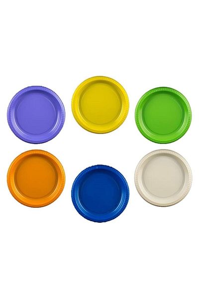 14Süs Colored Plastic Plate of 20