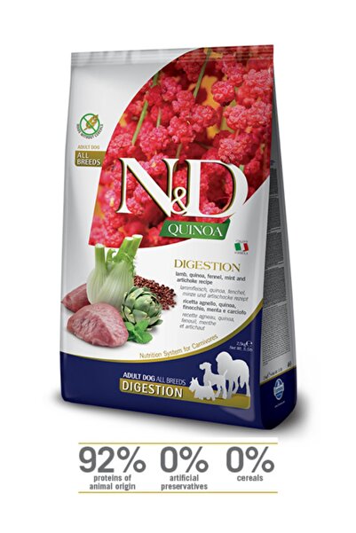N&D Grain Free Quinoa Digestion Lamb Tahılsız Kuzu Etli Sindirim Sistemi Tüm ...