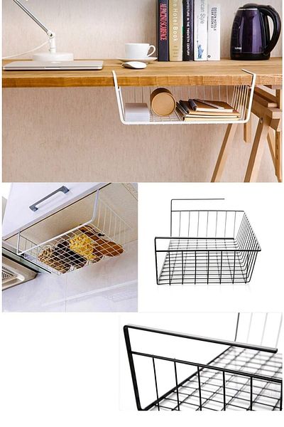 NEWSTORE HOME Inner Cabinet Organizer Basket - Hanging Shelf and Kangaroo Shelf