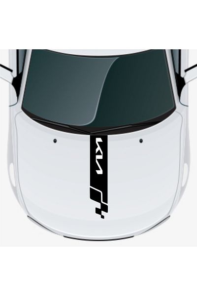 Parla Kia Carens Front Hood Sticker - Auto Design