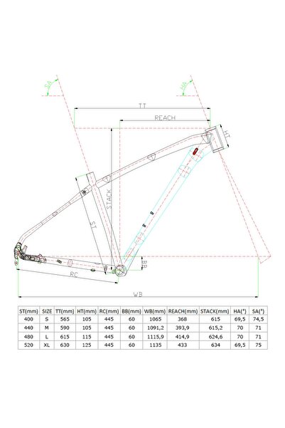 Carraro Big 2920 480h 29" 20-v Hd Mat Kırmızı-siyah-beyaz Dağ Bisikleti