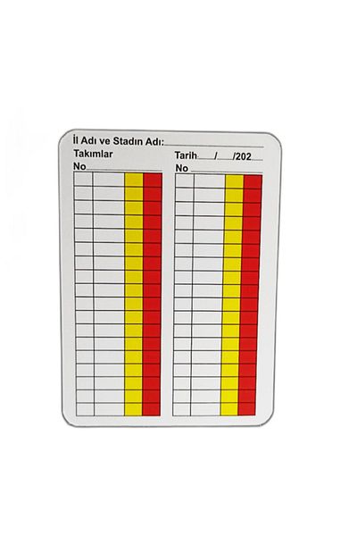 K18moda Referee Tafsilat Card, 10 Pieces