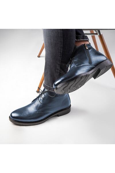 Ducavelli Jaka Hakiki Deri Kauçuk Taban Uzun Erkek Bot, Boğazlı Bot, Postal