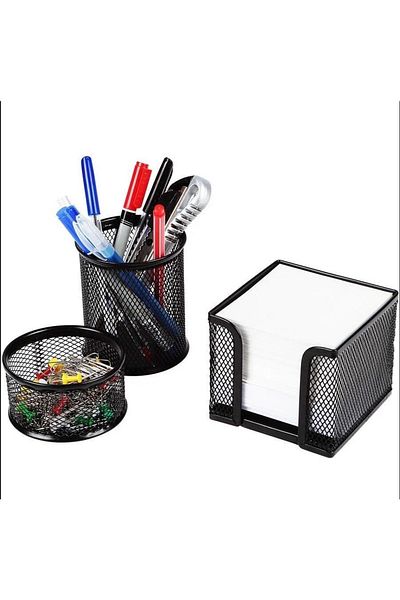 KRAF Metal Perforated Office Set of 4