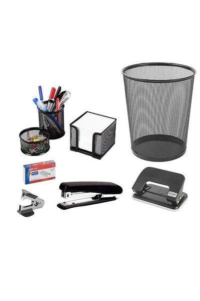 KRAF Metal Perforated Office Starter Set 8 Pieces