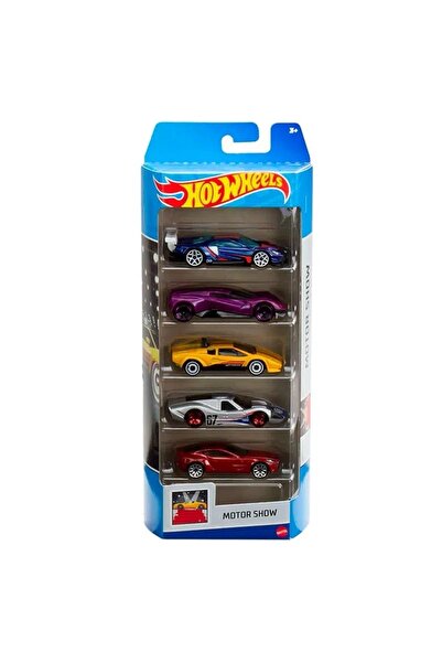 HOT WHEELS 1806 Beşli Araba Seti Motor Show Hly63