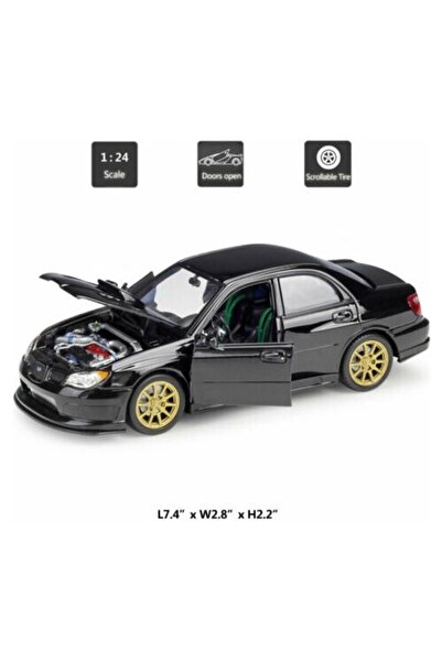 WELLY Subaru Impreza Wrx Sti 1/24 Siyah Model Araba