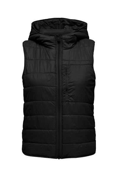 ONLY Women's Black Vest Onlsky Quilted Waistcoat 15275005