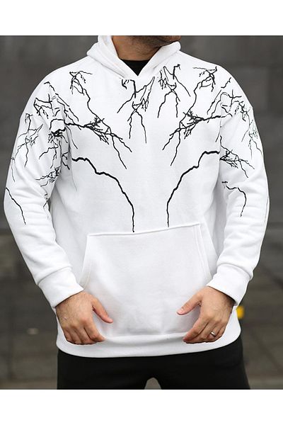 tasarım harikaları Patterned Hooded Sweat