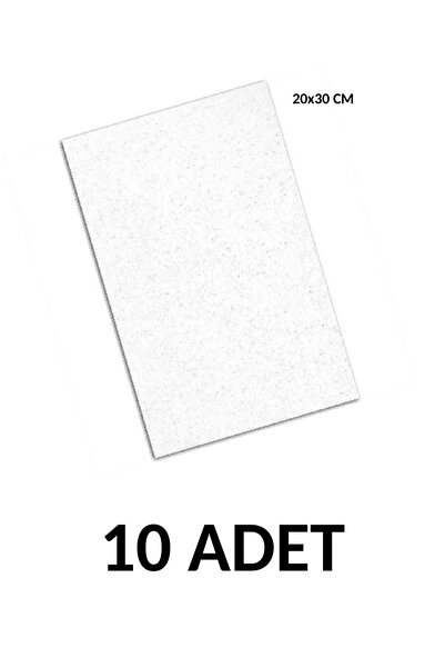 Ticon 10 Adet A4 Simli Yapışkanlı Eva 20x30cm Beyaz