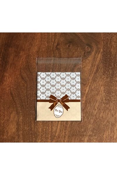 OzanTuhafiye Banded Transparent Patterned Bag Opp 10x10 Cm 95 Pieces