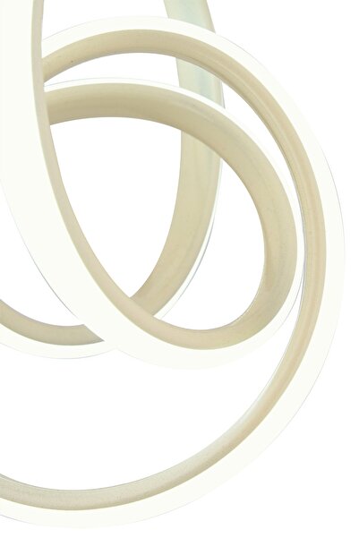 Dekorluna Venita Beyaz Modern Sarkıt Led Avize Beyaz Işık Salon Mutfak Oda Hol Ledli Avize