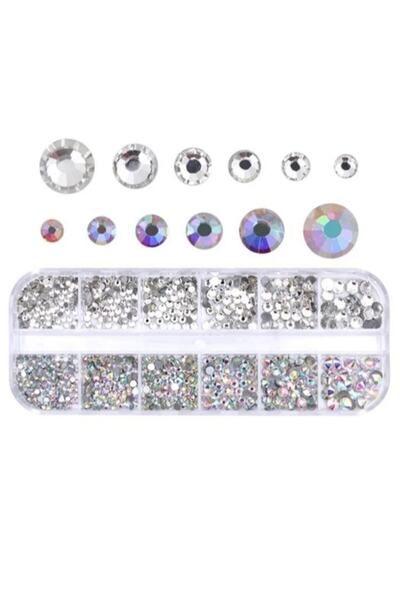 BORN Tırnak Süsleme Taşı Seti - 12'li Kutu