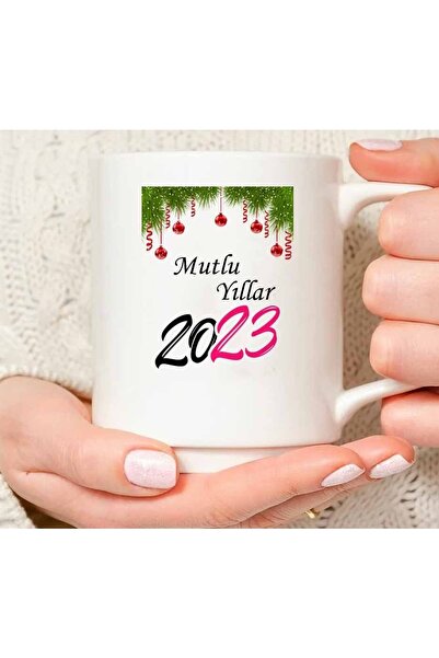 ART HEDİYE 2023 هدية عيد ميلاد سعيد عيد الميلاد السنة الجديدة كوب مطبوع على ا...