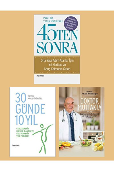 hayykitap Prof. Dr. Yavuz Yörükoğlu Seti - 30 Günde 10 Yıl - Doktor Mutfakta ...
