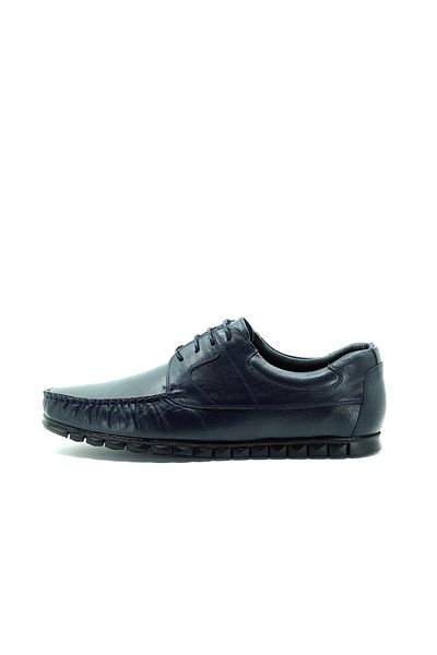 İriadam 45,46,47,48,49,50 Ag2018 Navy Blue Leather Large Size Rok Rubber Sole Comfortable Wide Fit Cowhide