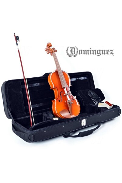 Dominguez Gül Keman Tam Boy Dvr44crg Parlak Cilalı Keman, Yay, Reçine Ve Kutulu