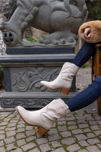 ANGELİNA JONES Molina Жіночі бежеві черевики з натуральної шкіри