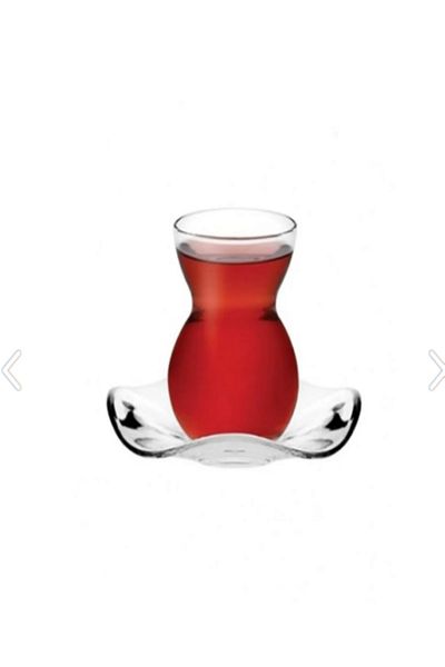 Paşabahçe 12 Piece Lace Tea Set of 6