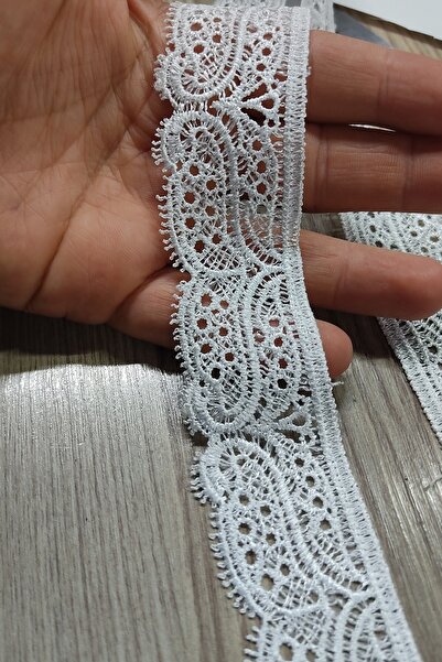 DUAYEN Güpür Dantel Zerafet Kenar Desen 2 Metre