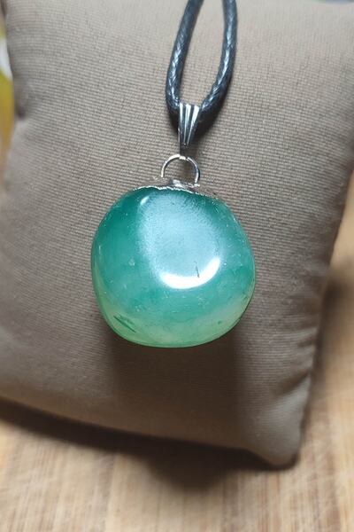 TAŞÇIZADE قلادة طبيعية كبيرة الحجم من حجر الأفينتورين