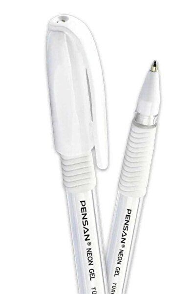 ÇEÇEN HOME قلم جل بينسان نيون 1.0 ملم أبيض 2 قطعة