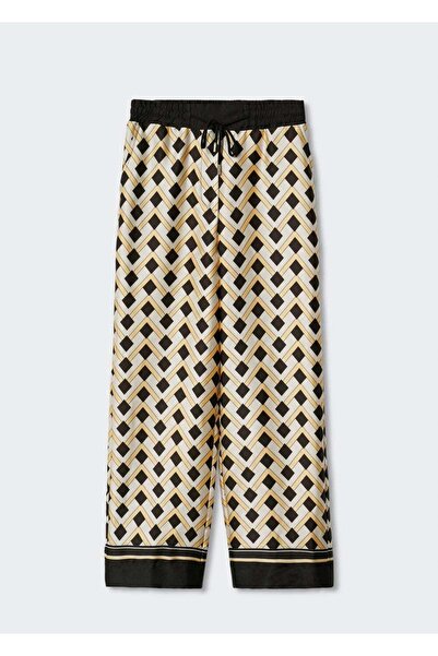 MANGO Woman Çiçekli Pantolon