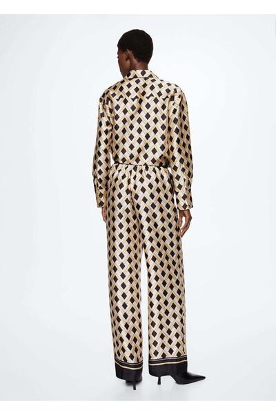 MANGO Woman Çiçekli Pantolon