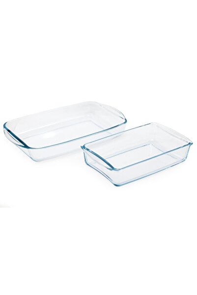 Paşabahçe 2 Li Dikdörtgen Borcam Seti - Borcam Fırın Tepsisi 159190