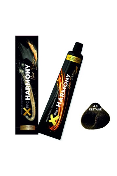 X Pro Harmony Profesyonel Saç Boyası No:4,0 Kestane