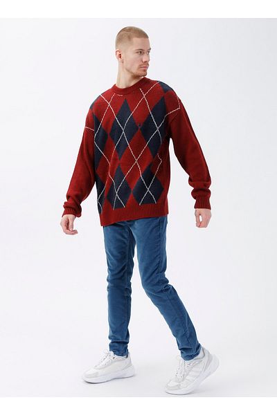 U.S. Polo Assn. Red Crew Neck Men's Bell's Sweater