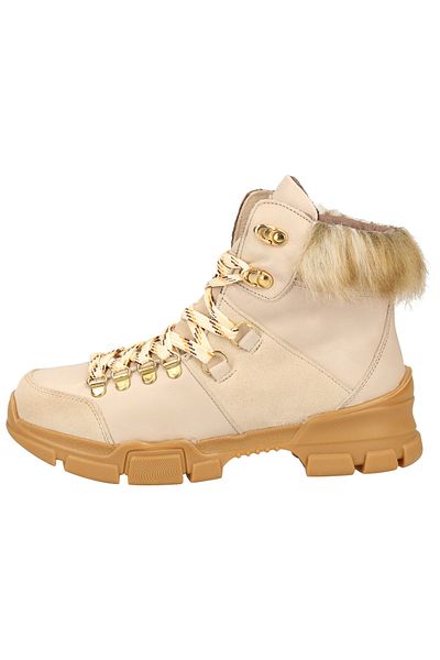 Scapa Stiefelette - Beige - Blockabsatz