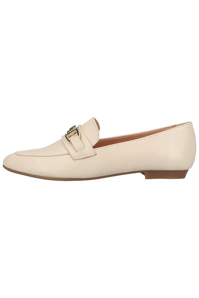 Scapa Flacher Schuh - Beige - Blockabsatz