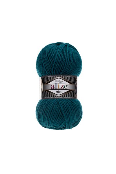 Alize Süperlana Midi - 25% Lână, 75% Acril, 100 g, 170m 212 PETROLE