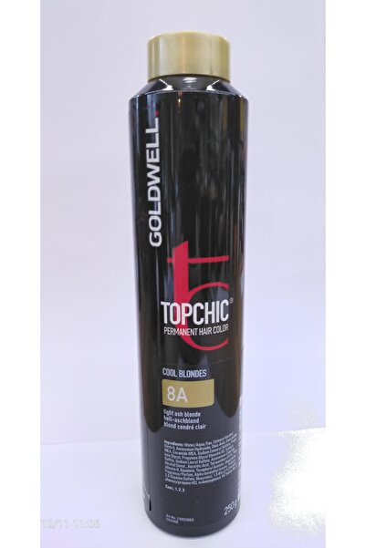 GOLDWELL 8a Açık Külü Kumral Topchich Kalıcı Saç Boyası 250 ml - 8a Açık Küll...