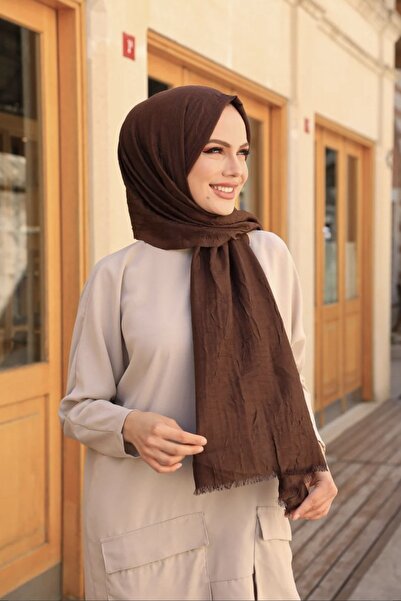 Mides scarf Bambu Siyah Renk Şal-acı Kahve