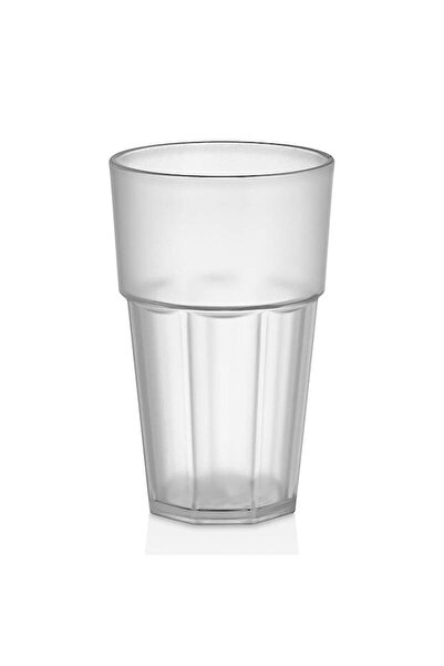 GastroPlast 300 Ml Kumlu Kırılmaz Cam Görünümlü Casablanca Polikarbon Bardak