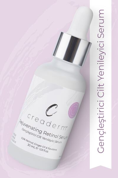 CREADERM Rejuvenating Skin Renewal Serum (0,5% Retinol, Ginger Oil & Squalane)