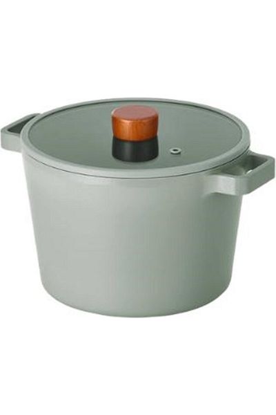 NEOFLAM Fika Cast Aluminum Deep Pot 22cm Gray