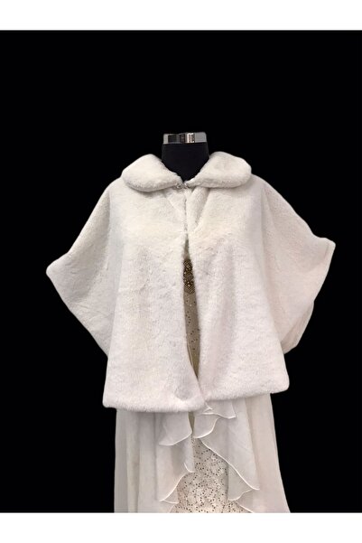 KürkZone Pelerin Model Abiye Ve Gelin Broşlu Bolero Etol