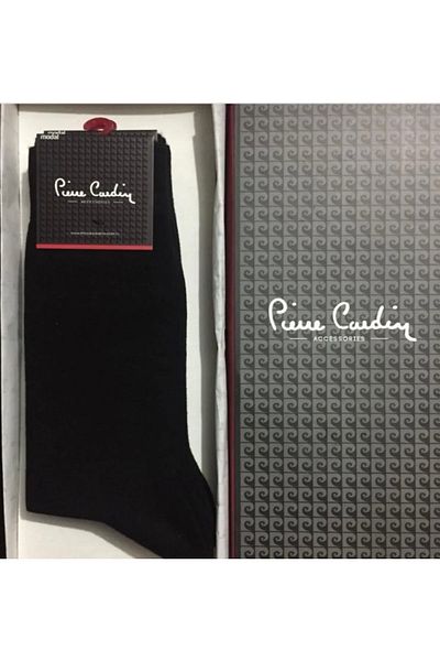 Pierre Cardin Men Черни мъжки дълги чорапи от 6 части Pierre Cardin