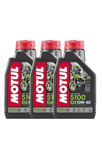 Motul 5100 4t 10w-40 1 Lt ( 3adet ) Motosiklet Motor Yağı 1 L