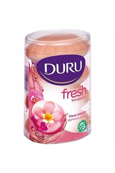Duru صابون صلب منعش بالزهور 4x110 جرام