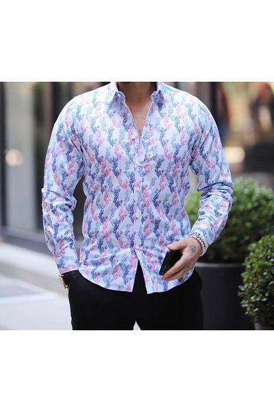CLASSO Digital Print Slimfit Shirt