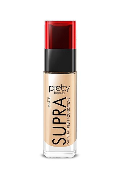 Pretty Beauty كريم أساس مات سوبرا يدوم 24 ساعة
